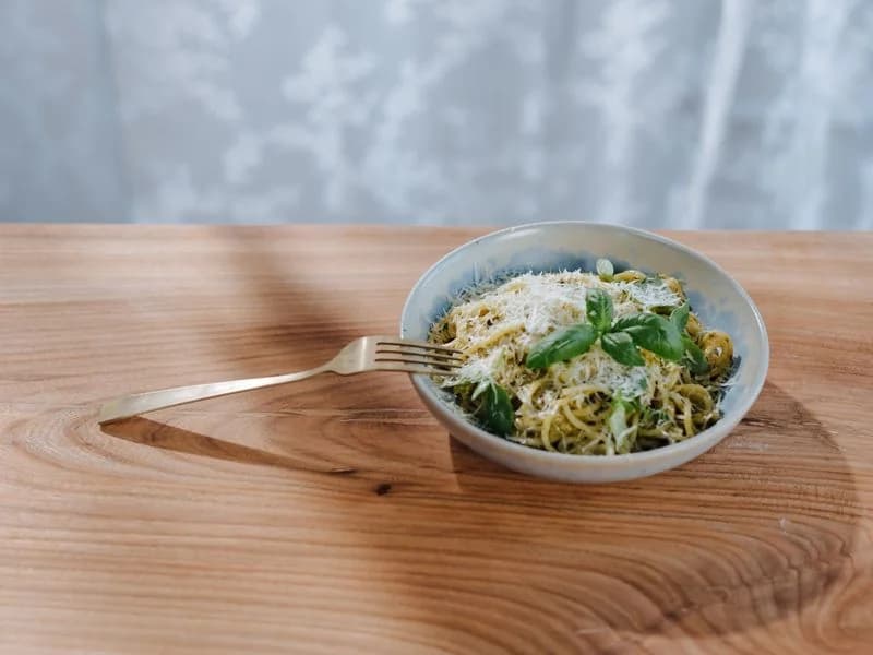 Menu builder showing Pasta Bowl menu item at $13.50